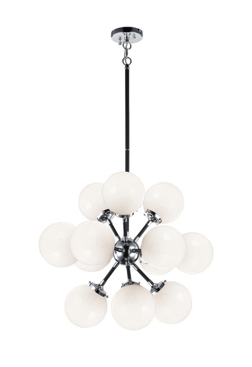 Soleil 12 Light Chandelier in Chrome (423|C62812CHOP)