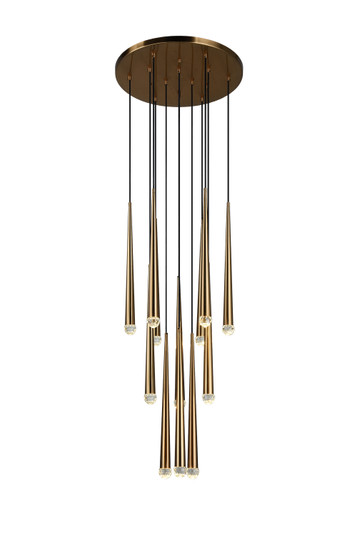 Renaie LED Pendant in Aged Gold Brass (423|C62712AG)