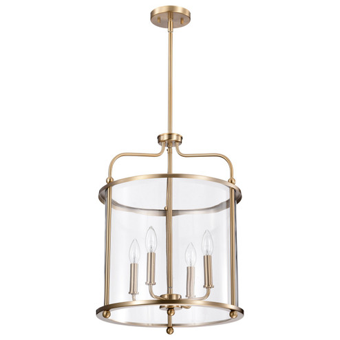 Yorktown Four Light Pendant in Burnished Brass (72|60-7936)