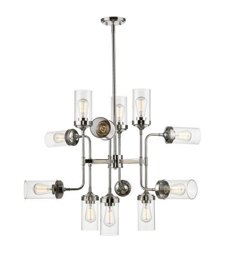 Calliope 12 Light Chandelier in Polished Nickel (224|617-12PN)