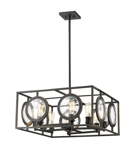 Port Eight Light Chandelier in Olde Bronze (224|448-24OB)