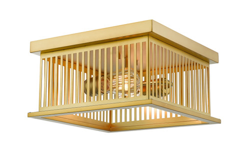 Camellia Two Light Flush Mount in Brass (224|333F2BR)