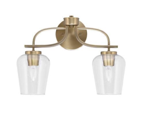 Cavella Two Light Bath Bar in New Age Brass (200|3912-NAB-210)