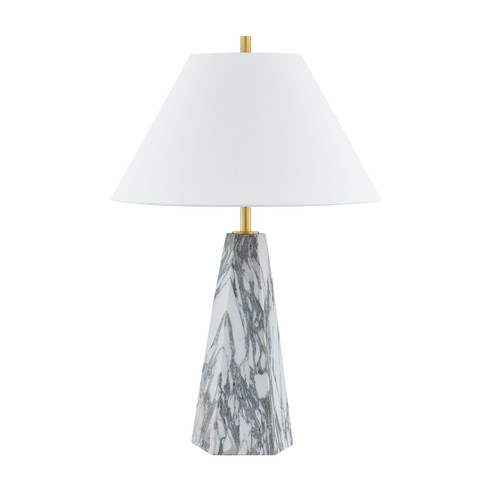 Benicia One Light Table Lamp in Aged Brass (70|L1328-AGB)