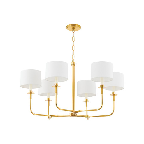 Paramus One Light Chandelier in Aged Brass (70|9136-AGB)