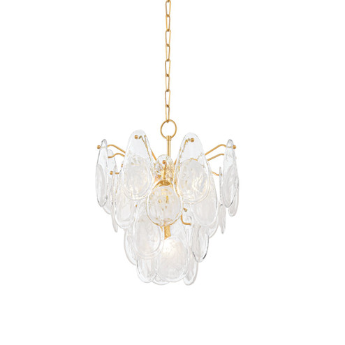 Darcia Five Light Chandelier in Aged Brass (70|8305-AGB)