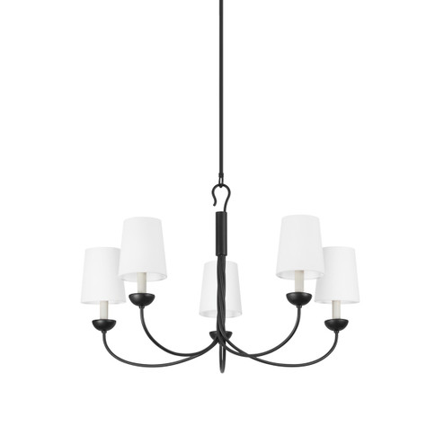 Montpelier Five Light Chandelier in Aged Iron (70|5305-AI)