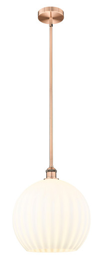 Edison LED Pendant in Antique Copper (405|616-1S-AC-G1217-14WV)
