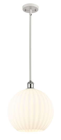 Ballston LED Mini Pendant in White Polished Chrome (405|516-1S-WPC-G1217-12WV)