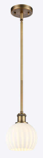 Ballston LED Mini Pendant in Brushed Brass (405|516-1S-BB-G1217-6WV)