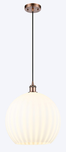 Ballston LED Pendant in Antique Copper (405|516-1P-AC-G1217-14WV)