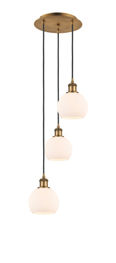 Ballston LED Pendant in Brushed Brass (405|113B-3P-BB-G121-6)