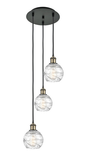 Ballston LED Pendant in Black Antique Brass (405|113B-3P-BAB-G1213-6)