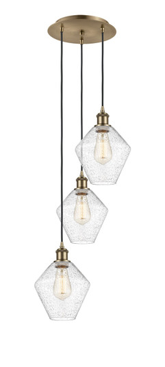 Ballston LED Pendant in Antique Brass (405|113B-3P-AB-G654-8)