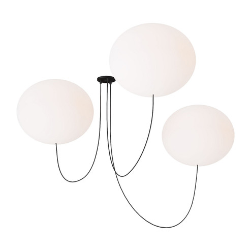 Helium LED Chandelier in Matte Black (182|PBCH37127OPB)