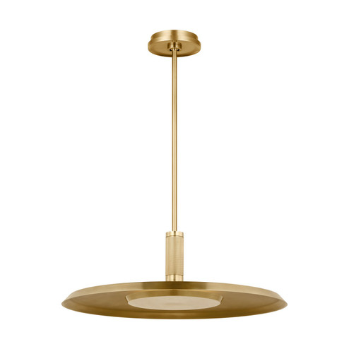 Saucer LED Pendant in Natural Brass (182|AKPD17127NB)