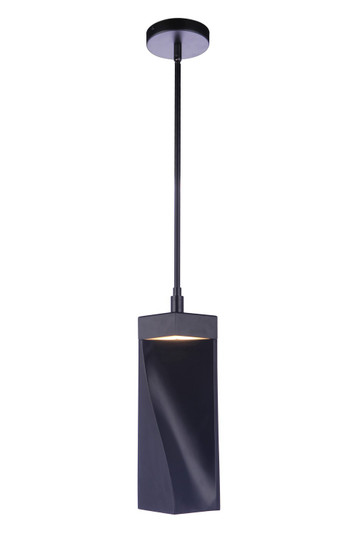 Drama LED Mini Pendant in Flat Black (46|P990FB-LED)