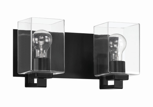 McClane Two Light Vanity in Flat Black (46|18514FB2)