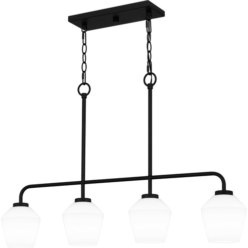 Nielson Four Light Linear Chandelier in Matte Black (10|NIE436MBK)