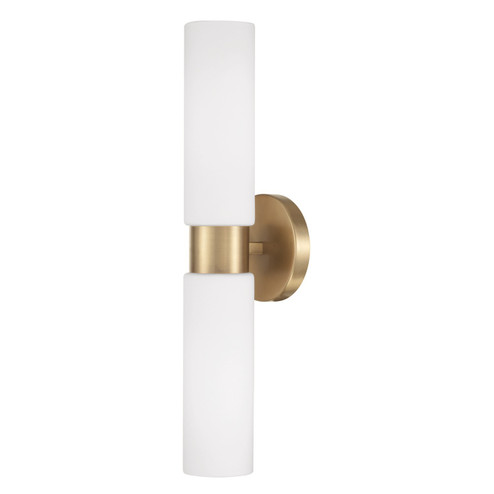 Theo Two Light Wall Sconce in Aged Brass (65|652621AD)