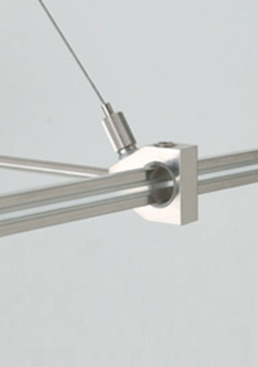 Monorail Support Outside Rigger in Satin Nickel (327|700MOSORGS)