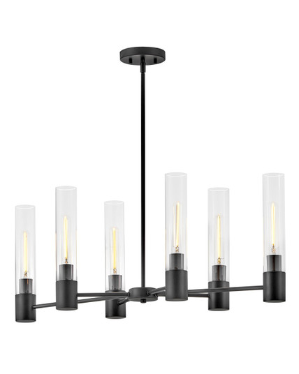 Shea LED Linear Chandelier in Black (531|85406BK)