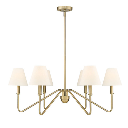 Kennedy BCB Six Light Chandelier in Brushed Champagne Bronze (62|3690-6 BCB-IL)