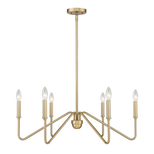 Kennedy BCB Six Light Chandelier in Brushed Champagne Bronze (62|3690-6 BCB)