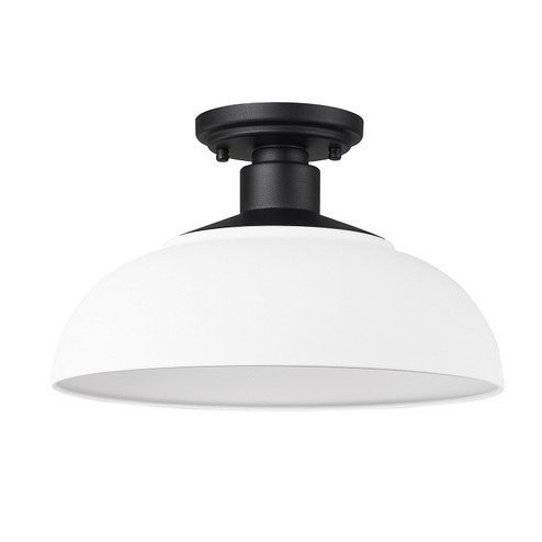 Levitt One Light Outdoor Semi-Flush Mount in Natural Black (62|2866-OSF NB-NWT)