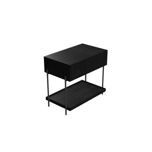 Clean Bedside Table in Charcoal (486|F1027.44)