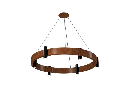 Flow 12 Light Pendant in Imbuia (486|1498.06)