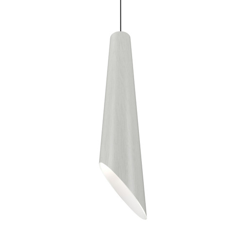 Conical One Light Pendant in Organic White (486|1277.47)