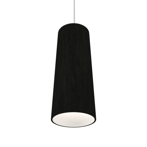 Conical One Light Pendant in Organic Black (486|116.46)