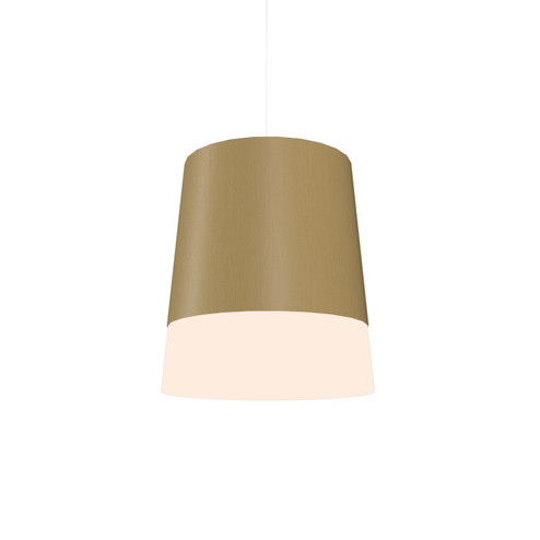 Conical LED Pendant in Organic Gold (486|1100LED.49)