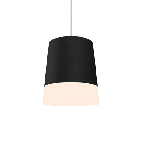 Conical One Light Pendant in Organic Black (486|1100.46)