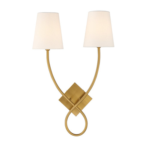 Barclay Two Light Wall Sconce in Warm Brass (51|9-4928-2-322)