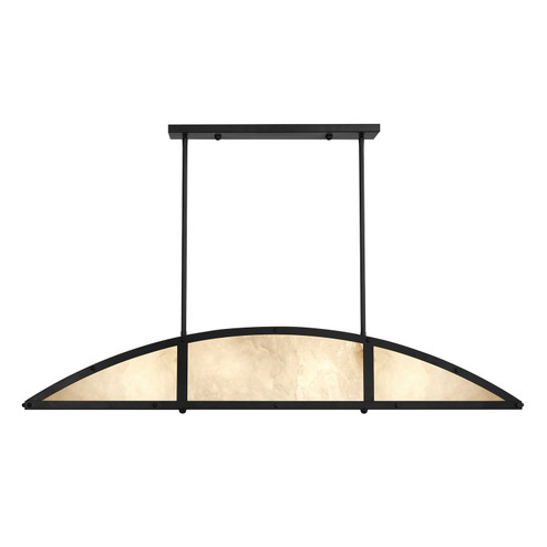 Legacy Four Light Linear Chandelier in Matte Black (51|1-6219-4-89)