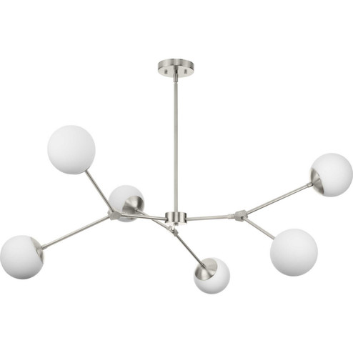 Haas Six Light Chandelier in Brushed Nickel (54|P400378-009)