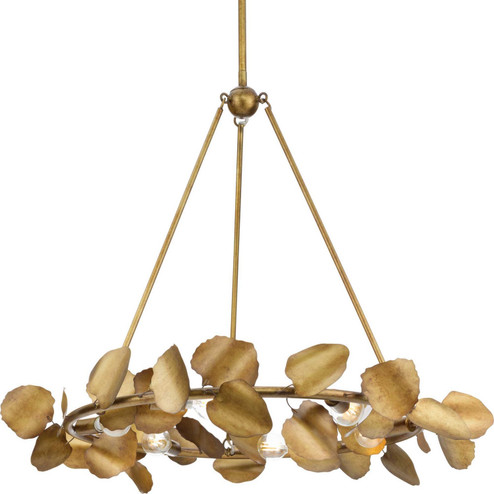 Laurel Six Light Chandelier in Gold Ombre (54|P400359-204)