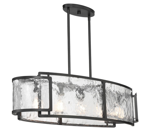 Bella Collina Six Light Island Pendant in Coal (7|5268-66A)