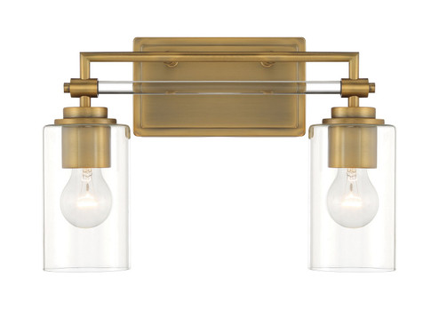 Binsly Two Light Bath Vanity in Antique Noble Brass (7|2642-575)