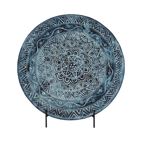 Kattan Plate with Stand in Dark Blue (45|S0897-11412)