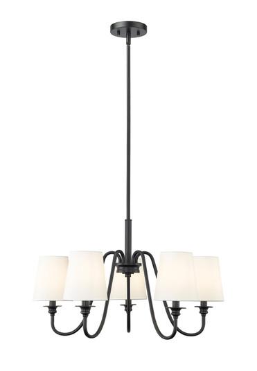 Gianna Five Light Chandelier in Matte Black (224|7509-5-26MB)