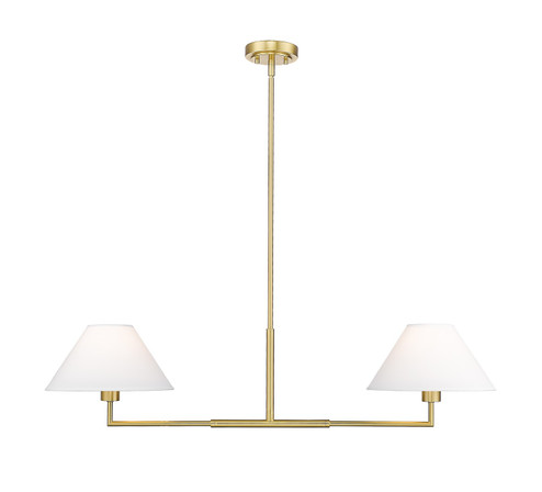 Leila Two Light Chandelier in Luxe Gold (224|744-42L-LG)