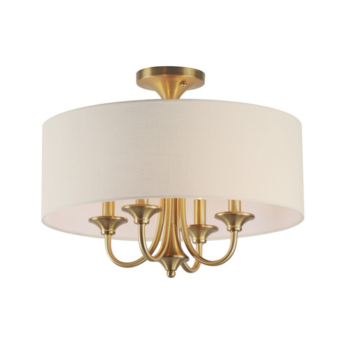 Bongo Four Light Pendant / Semi-Flush Mount in Natural Aged Brass (16|10013OMNAB)