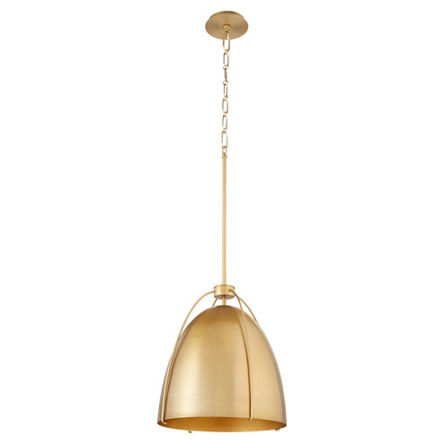 Jamie One Light Pendant in Aged Brass (19|860-1-80)