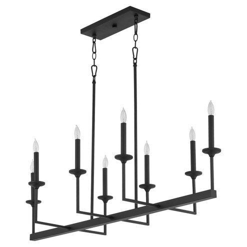 Eldorado Eight Light Linear Chandelier in Matte Black (19|6505-8-59)