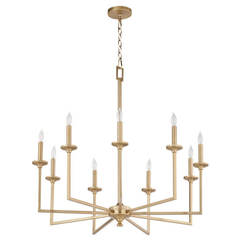 Eldorado Nine Light Chandelier in Aged Brass (19|6005-9-80)