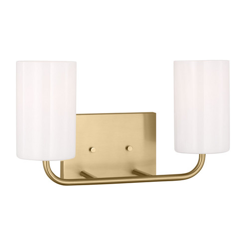 Rhett Two Light Vanity in Satin Bronze (1|GLV1002SB)