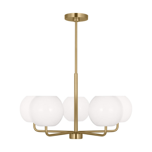 Rory Five Light Chandelier in Satin Bronze (1|GLC1055SB)